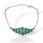 Platinum plated silver 925° bracelet(code FCM2731)