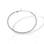 Platinum plated silver 925º riviera bracelet  (code GEM006531)