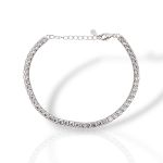 Platinum plated silver 925º tennis bracelet  (code GEM006534)