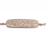 Rose gold plated silver 925º AMORE bracelet(code FC004770)