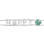 Gold plated silver 925º HAPPY bracelet (code FC005083)