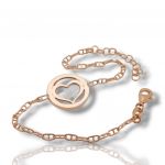 Bracciale placcato oro rosa in argento 925º (codice SHK1008N)