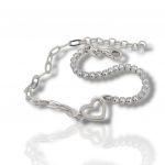 Bracciale Cuore in argento 925º dorato  (code SHK748B)