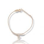 Rose gold plated silver 925° bracelet (code SHK756R)