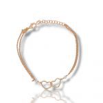 Bracciale Cuori in argento 925° dorato (code SHK866)