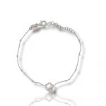 Platinum plated silver 925° bracelet (code SHK878PL)