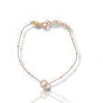 Rose gold plated silver 925° bracelet (code SHK878)