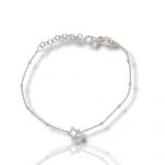 Platinum plated silver 925° bracelet (code SHK879PL)