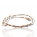 Bracciale in argento 925º dorato oro rosa (code SHK901112R)