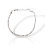 Ριβιέρα ασημένια 925° επιπλατινωμένη (code SHK905123)