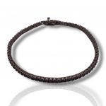 Black platinum plated silver 925º riviera bracelet 2.5mm (code SHK91528B)