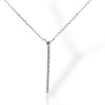 Κολιέ απο επιπλατινωμένο ασήμι 925° (code FCM002821)