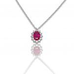 Platinum plated silver 925° necklace (code FC005373)