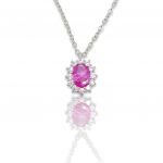 Platinum plated silver 925° necklace  (code FC005374)