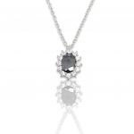 Platinum plated silver 925° necklace  (code FC)