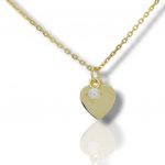 Gold plated silver 925º heart necklace (code FC0006020)