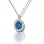 Platinum plated silver 925º necklace (code FC007086)