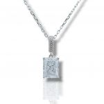 Platinum plated silver necklace  (code FC010581)