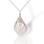 Platinum plated silver 925º necklace (code SVX1600423)