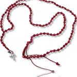 Collana Rosario Agata  e Croce in Argento 925° con zirconi cubici (code KT2343)