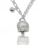 Girocollo in argento 925° rodiato  (code NZB105316)