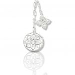 Platinum plated silver 925° necklace  (code NZB105781)