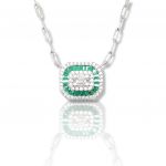 Ασημένιο κολιέ   925° επιπλατινωμένο  (code NZB105455)