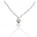 Girocollo Cuore in argento 925° rodiato (code NOB107214)