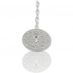 Platinum plated silver 925° necklace (code NZB105773)