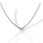 Platinum plated silver infinity necklace (code SVX2102774)