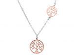 Platinum plated silver 925° necklace with the tree of life (code S212149)