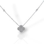 Κολιέ επιπλατινωμένο απο ασήμι 925° (code SHK002130)