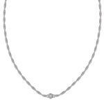 Κολιέ επιπλατινωμένο ασήμι απο ασήμι 925° (code SVX2301521)