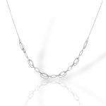 Platinum plated silver necklace (code SVX2301929)