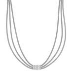 Platinum plated silver 925º necklace (code SVX2302828)