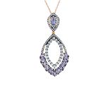 Κολιέ απο επιχρυσωμένο ροζ ασήμι 925° (code S239979)