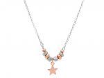 Platinum plated silver 925° Star necklace (code S240055)