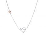Platinum plated silver 925° necklace (code S243627)