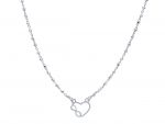 Platinum plated silver 925° Star necklace (code S250748)