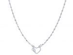 Platinum plated silver 925° Star necklace (code S265078)
