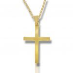 Croce in argento 925° dorato oro Giallo (code M2565)