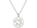  Platinum plated silver 925° Star necklace (code S265078)