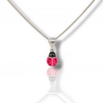 Silver necklace with a small ladybug (code: FC001402)