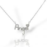 Platinum plated silver 925º angel necklace codeFC001635