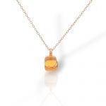 Gold plated (rose) silver 925° necklace  (code FC004717)