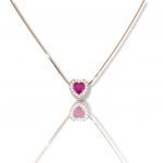 Rose gold plated silver 925° necklace  (code FC005859)