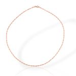 Κολιέ απο επιχρυσωμένο ροζ ασήμι 925° (code FC007945)