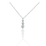 Κολιέ απο επιπλατινωμένο ασήμι 925° (code FC008545)