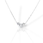 Platinum plated silver 925° necklace with zircon (code FC010848)