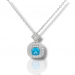 Platinum plated silver 925º necklace (code FC010865)